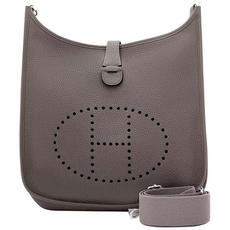 hermes evelyne dark grey|hermes evelyne shoulder bag.